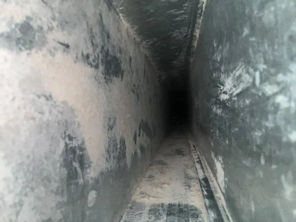 HVAC Duct Interior Detail by FreshFlow Air Services in Austin
