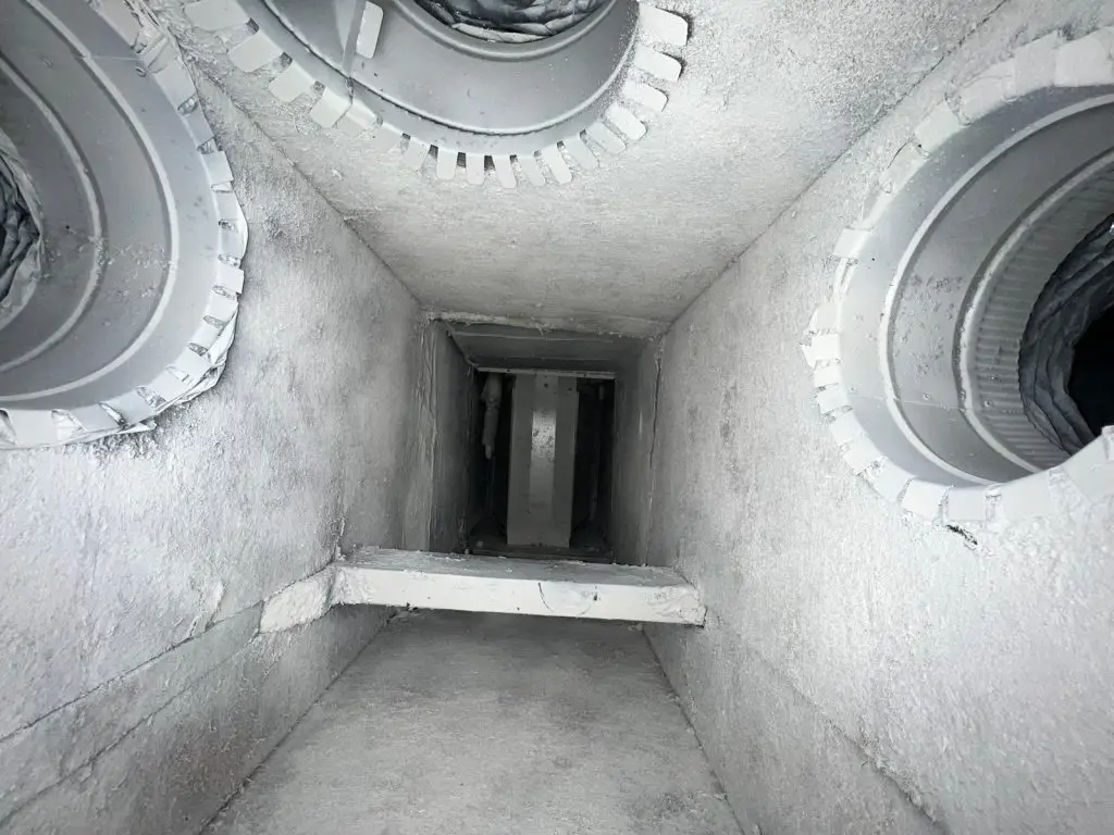 Interior HVAC Duct View by FreshFlow Air Services in Austin